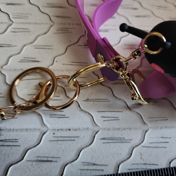 NWT Kawaii Sanrio Keychain Kuromi Keyring Wristlet strap - Picture 6 of 6